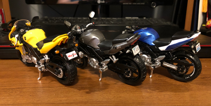 It was fun recreating all of the little details. I painted on all the badges and decals this time around, adding a new level of depth and realism that I’ve never before attempted. Forgive the canted mirrors on my NK8, they came from the SK5+ model.